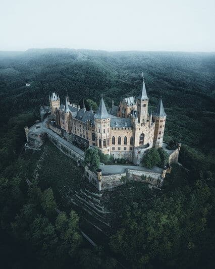 Hohenzollern Castle in the South of Germany