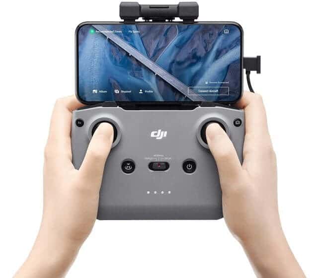 Male Hands Holding Air 2 Controller