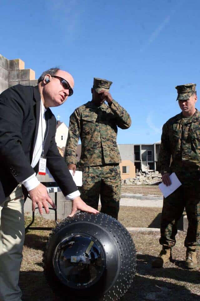 Military Test GuardBots Circular Drones