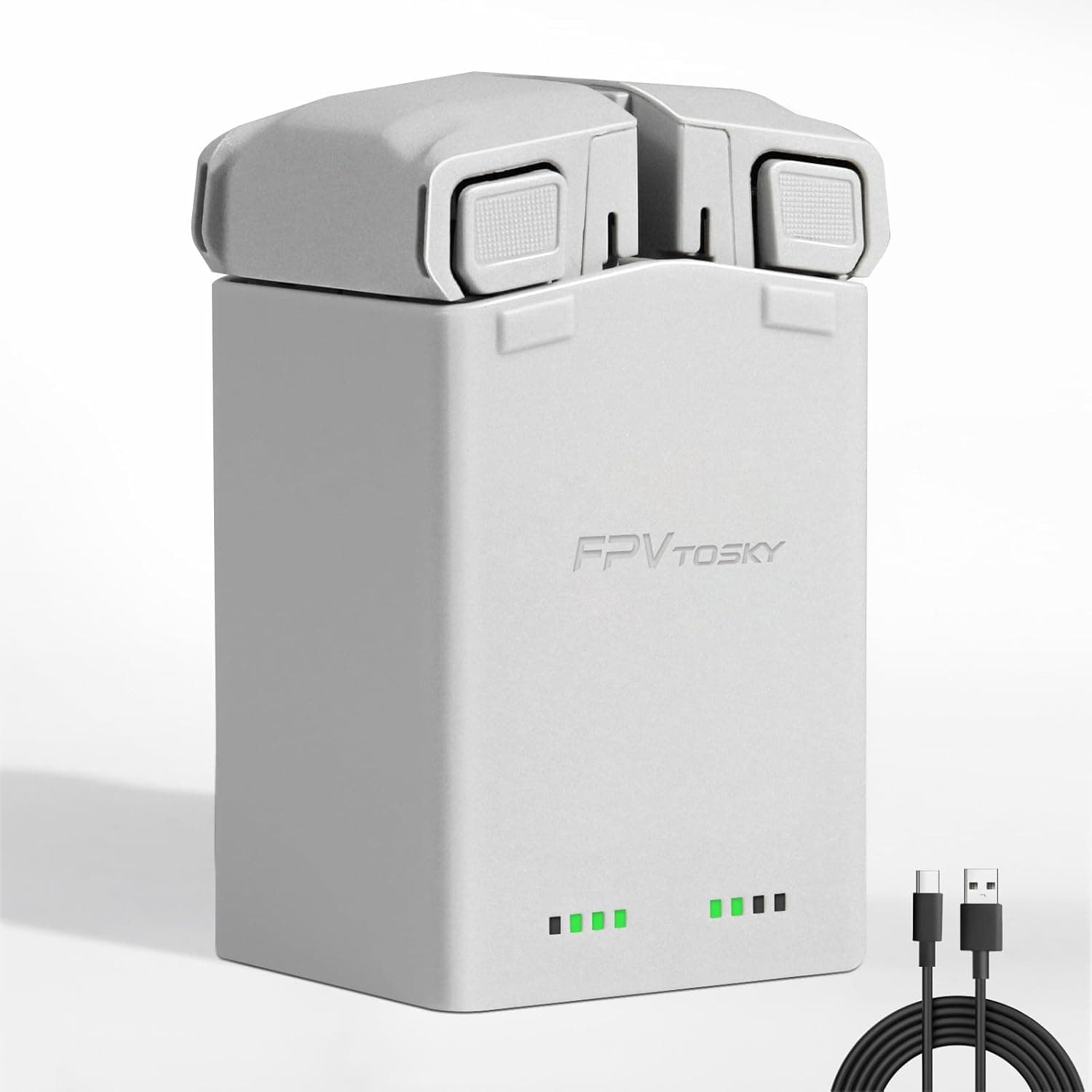 DJI multi-battery charging hub with three battery slots