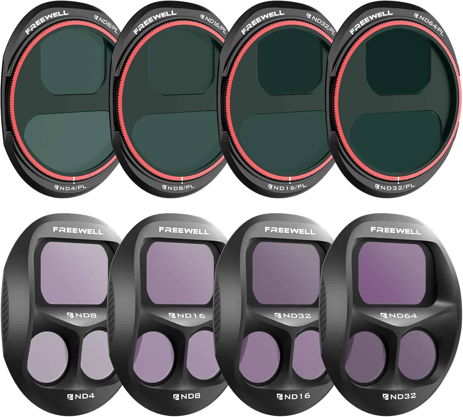 Freewell All Day 8-pack ND and ND/PL filter set for drones